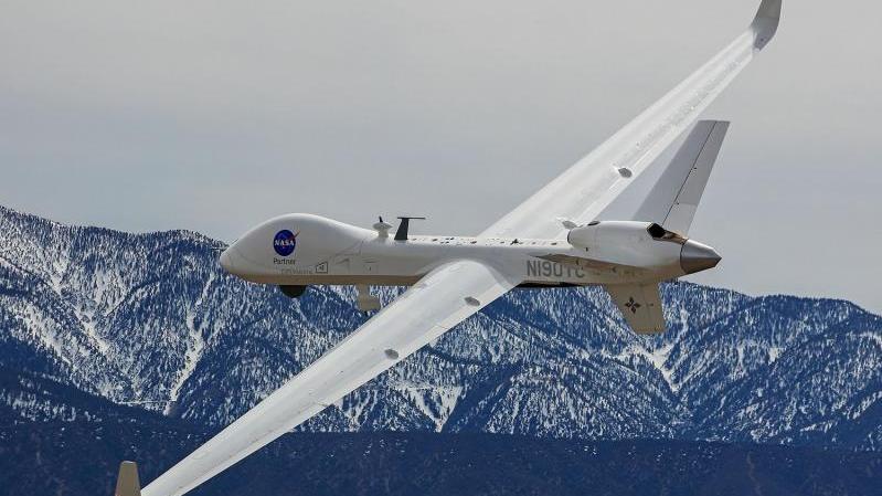 حلّق التظام الجوي غير الآهل skyGuardian صنع «GA-ASI في أجواء جنوب كاليفورنيا كجزء من «استعراض الطيران المشترك» مع وكالة الفضاء الأميركية NASA