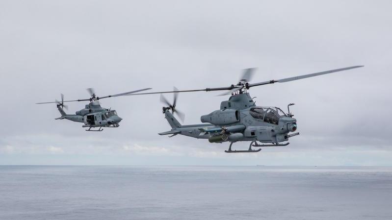 طوافتا AH-1Z Viper وUH-1Y Venom تقدمان ميزة فريدة في مجال الملاحة الجوية العسكرية. الصورة: Bell Textron Inc