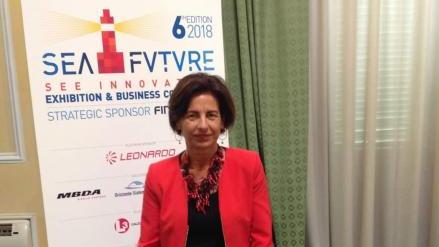 السيّدة كريستينا باغني Cristina pagni، رئيسة Italian Blue Growth Srl   المنظمة لمعرض Seafuture 2021