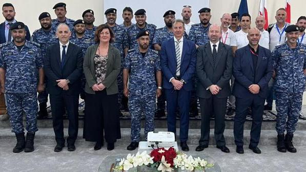 مراسم الاحتفال بتسليم السفينة البحرية المطورة الأخيرة إلى القوات البحرية الملكية البحرينية. الصورة: Leonardo