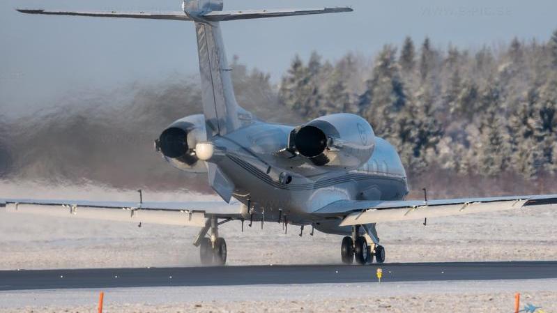 تشغل القوات الجوية السويدية طائرة نفاثة تجارية معدلة من طراز Gulfstream IVSP للقيام بمهام «الاستخبار الإلكتروني ELINT، وتعرف بتسمية S102B Korpen. الصورة: Gulfstream