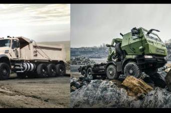 مجموعة من منتجات شركة Mack Defense Trucks