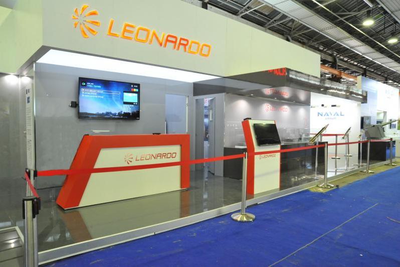leonardo stand in Seafuture 2018