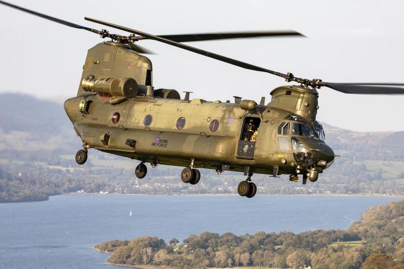 طوافة CH-47 HC.4 الخاصة بالجيش البريطاني. الصورة: Boeing