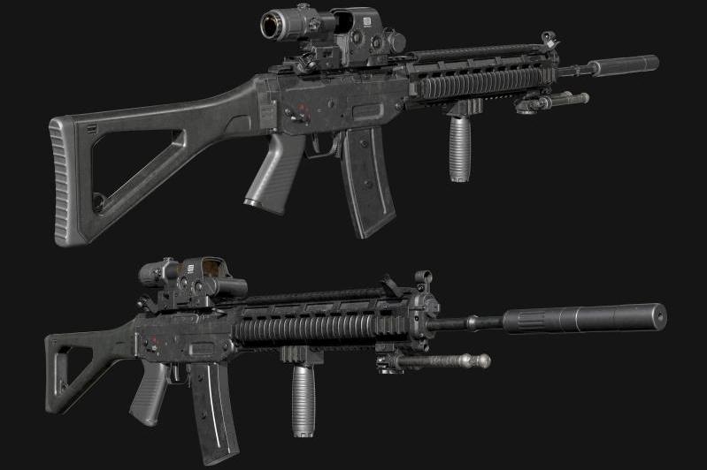 تُنتَج بندقية SIG SG550 منذ العام 1986 واعتمدها الجيش السويسري في العام 1990 كبندقية عسكرية قياسية
