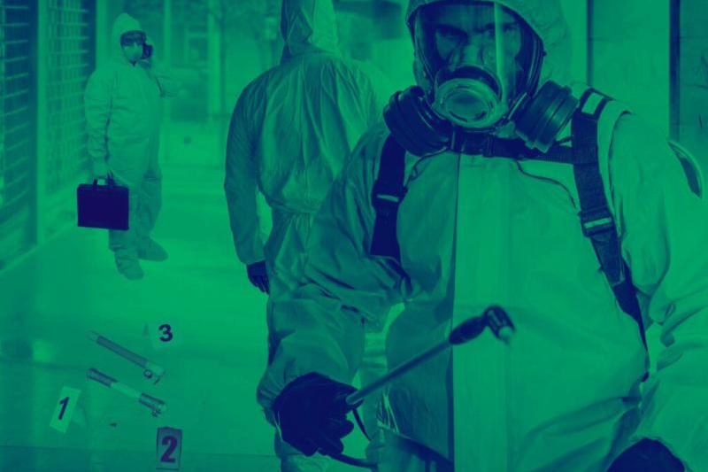 Investigating CBRNe crime scenes requires the application of specialist methods and techniques in handling hazardous material, ©Kevin Cresswell 