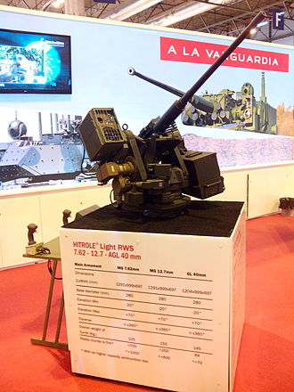 Remote weapon system light made by OTO Melara Iberica
