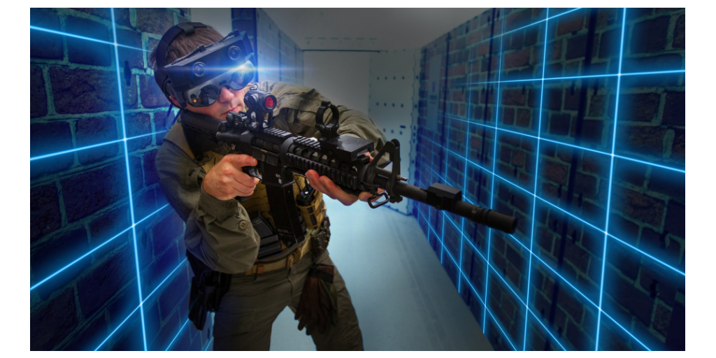 ​  نظام التدريب على الواقعية المعززة الثوروي SRCE. الصورة: InVeris training solutions   ​