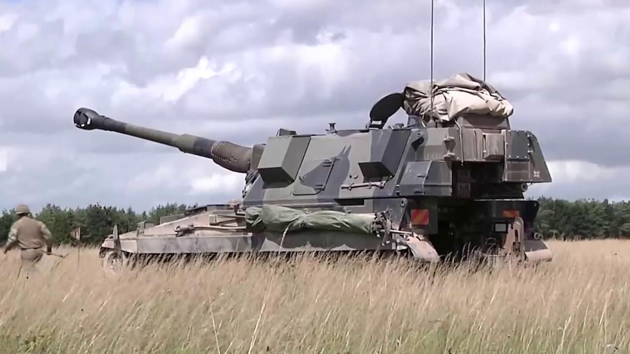 المدفع الذاتي الحركة AS90. الصورة: BAE Systems