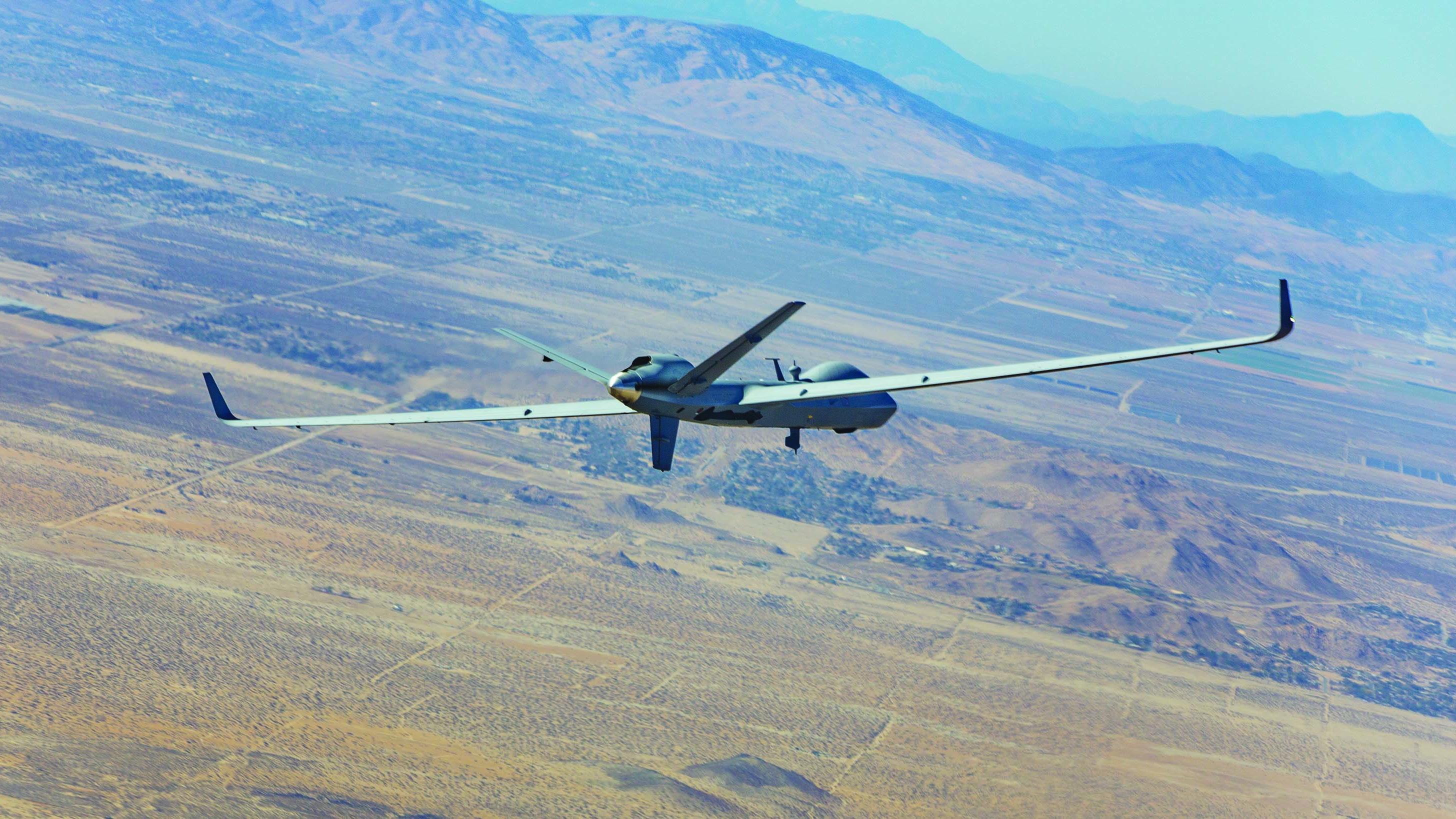 صمم طراز SkyGuardian من Predator B للعمل تحت الشروط الصارمة للصلاحية الجوية في المجال الجوي غير العسكري. الصورة: GA-ASI