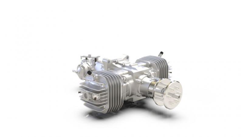 المحرك الثنائي الأسطوانات SP-275 TS CR صنع شركة Sky Power الألمانية
