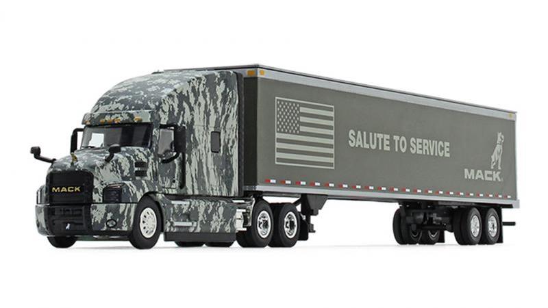 Mack Defense today announced a multiyear partnership with Fisher House Foundation in which proceeds from the Mack Anthem® Digi Camo diecast models sales will be donated to the nonprofit serving military and veteran’s families. Mack will donate $20,000 this year for sales in 2019 and 2020, and will contribute up to $10,000 more next year as sales continue.