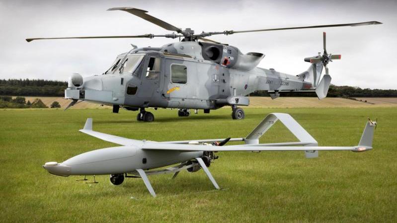 Leonardo demonstrates helicopter-UAV teaming in the UK with its AW159 Wildcat