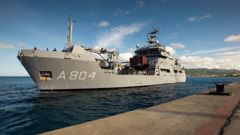 HNLMS Pelikaan back in Curaçao after midlife upgrade  by Damen in the Netherlands