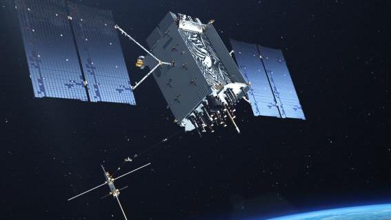 Notional GPS III satellite on orbit