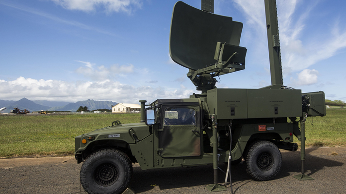 ATC radar unit carried by Marine Corps Humvee  Photo Credit: US Marine Corps