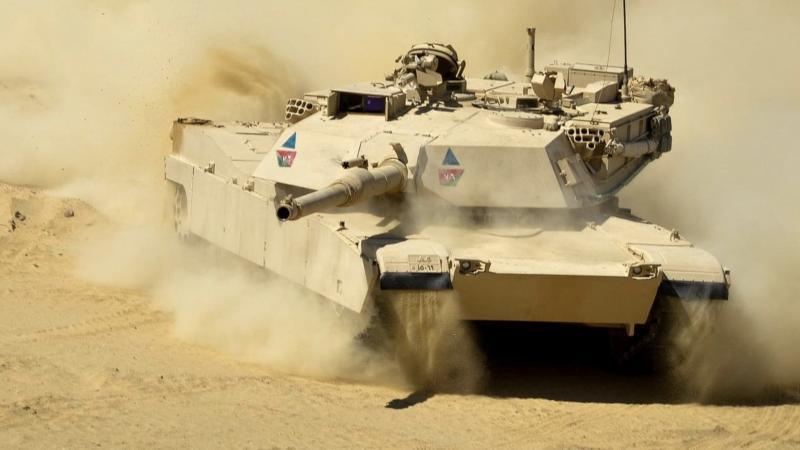  دبّابة القتال الرئيسية M1A1 Abrams تابعة للقوات البرية المصرية. الصورة: GDLS