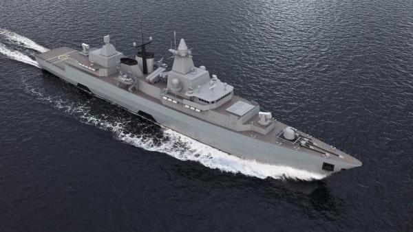 فرقاطة F123 التابعة للبحرية الألمانية. الصورة: Lurssen