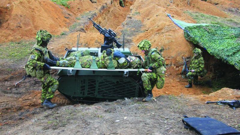 العربة البرية غير الآهلة THeMIS UGV صنع شركة Milrem Robotics