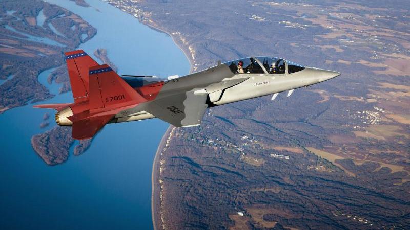 طائرة التدريب T-7A Red Hawk Trainer الخاصة بالقوات الجوية الأميركية. الصورة: SAAB
