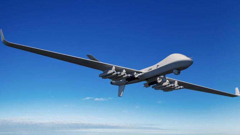 اختُبِرَت صواريخ Brimstone على متن «العربة الجوّية غير الآهلة» MQ-9 Reaper صنع شركة GA-ASI. الصورة: MBDA
