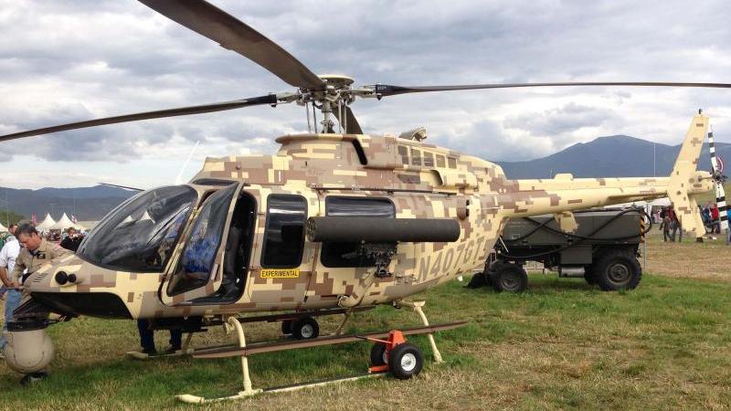 طوافة Bell 407 معسكرة. الصورة: Bell