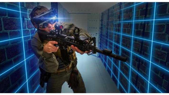 نظام التدريب على الواقعية المعززة الثوروي SRCE. الصورة: InVeris training solutions  