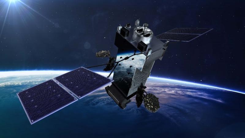 Lockheed Martin’s Next Generation Overhead Persistent Infrared (OPIR) Geosynchronous Earth Orbit (NGG) Block 0 early missile warning satellite. (Photo credit: Lockheed Martin)