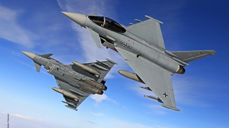 The aircraft of the four Eurofighter core nations will continue to be serviced by HENSOLDT Customer Services in the areas of radar, avionics and self-protection systems.   Photo: HENSOLDT AG/Stefan Petersen