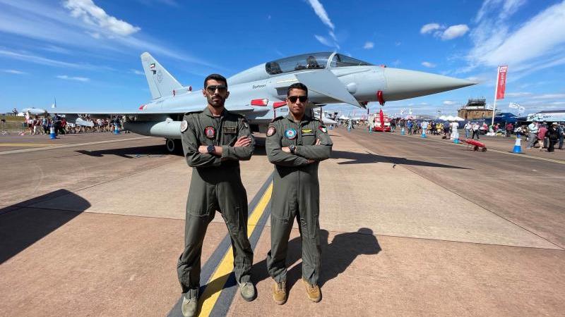 From 15 to 17 July an Eurofighter ready to be delivered to the Kuwait Air Force is on display at The Royal International Air Tattoo 2022