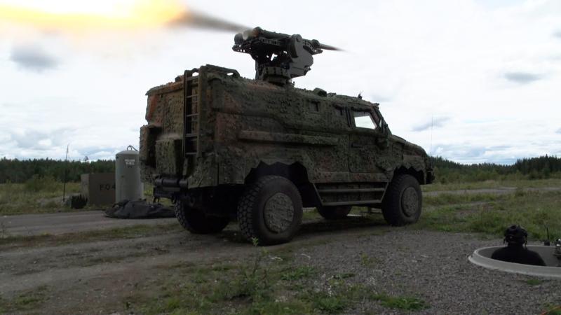 Saab MSHORAD live firing