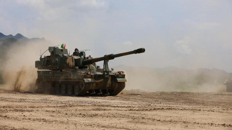 Hanwha Defense K9A1 Thunder Self-Propelled Howitzer 
