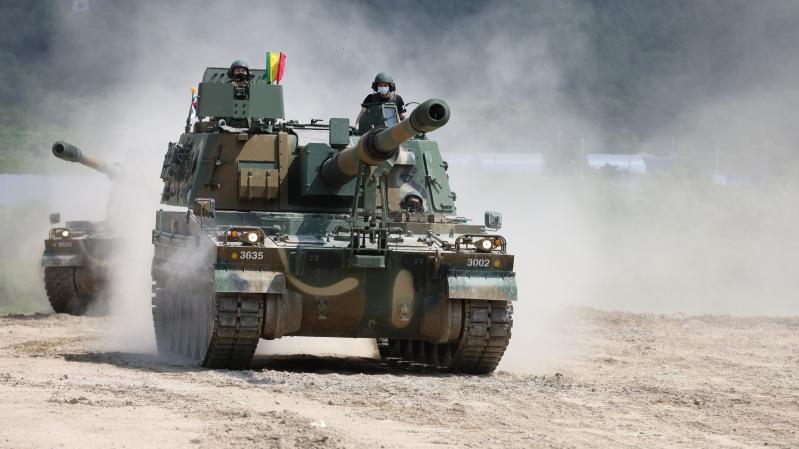 مدفع K9 Thunder الذاتي الحركة. الصورة: Hanwha Defense