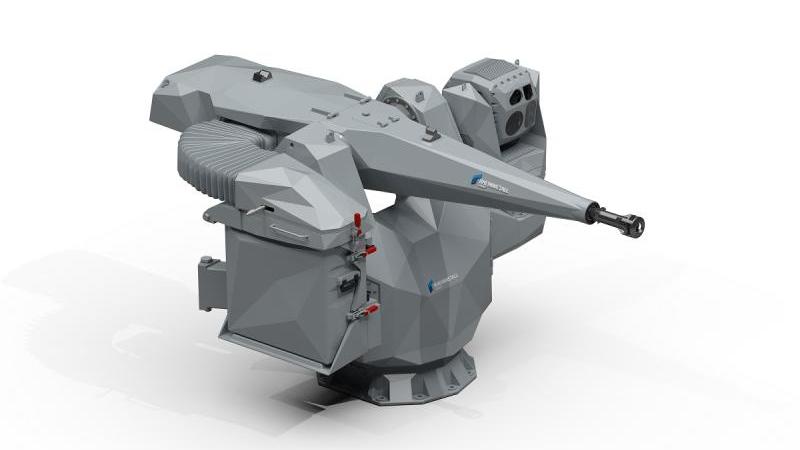 Rheinmetall’s MLG27-4.0 defence system. Photo: Damen Naval