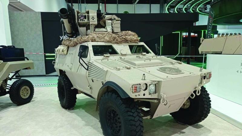تم تزويد VBL Mk3 بقواذف الصواريخ Hornet RCWS و AKERON من MBDA. الصورة: ARQUUS