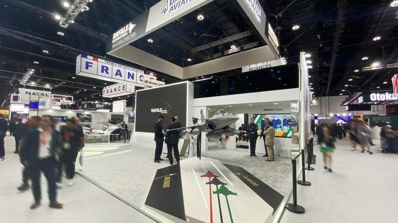 جناح شركة Dassault Aviation   في معرض «أيدكس 2023»