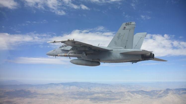 A U.S. Navy F/A-18 Super Hornet carries the AARGM-ER. (Photo Credit: U.S. Navy)
