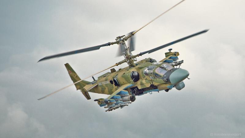 Ka-52 attack helicopter