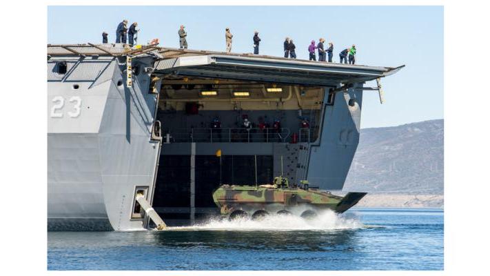 An Amphibious Combat Vehicle (ACV) with the 3rd Assault Amphibian Battalion Credit: U.S. Navy