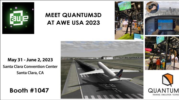 LIVE MIXED REALITY (MR, XR, VR) TECHNOLOGY DEMO by Quantum3D at AWE USA 2023