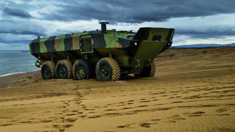 IDV IS PRESENT AT SEAFUTURE 2023 WITH THE AMPHIBIOUS ARMOURED VEHICLE (VBA), THE VEHICLE SELECTED BY THE ITALIAN NAVY