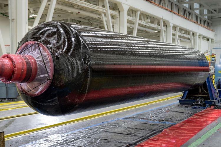 Northrop Grumman successfully manufactured the first set of solid rocket motor cases (one of the segments pictured here) for the Missile Defense Agency’s (MDA) Next-Generation Interceptor (NGI) program. (Photo Credit: Northrop Grumman)