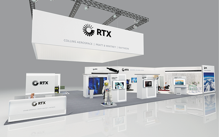 جناح شركة RTX في «معرض دبي للطيران 2023