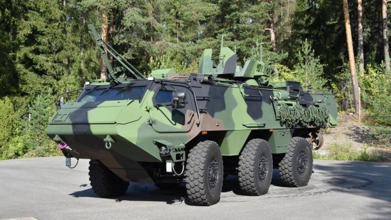 Patria 6x6 armoured vehicles 