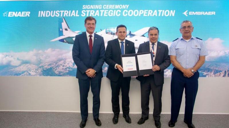The cooperation is the result of an understanding between Embraer, ENAER, and the Chilean Air Force