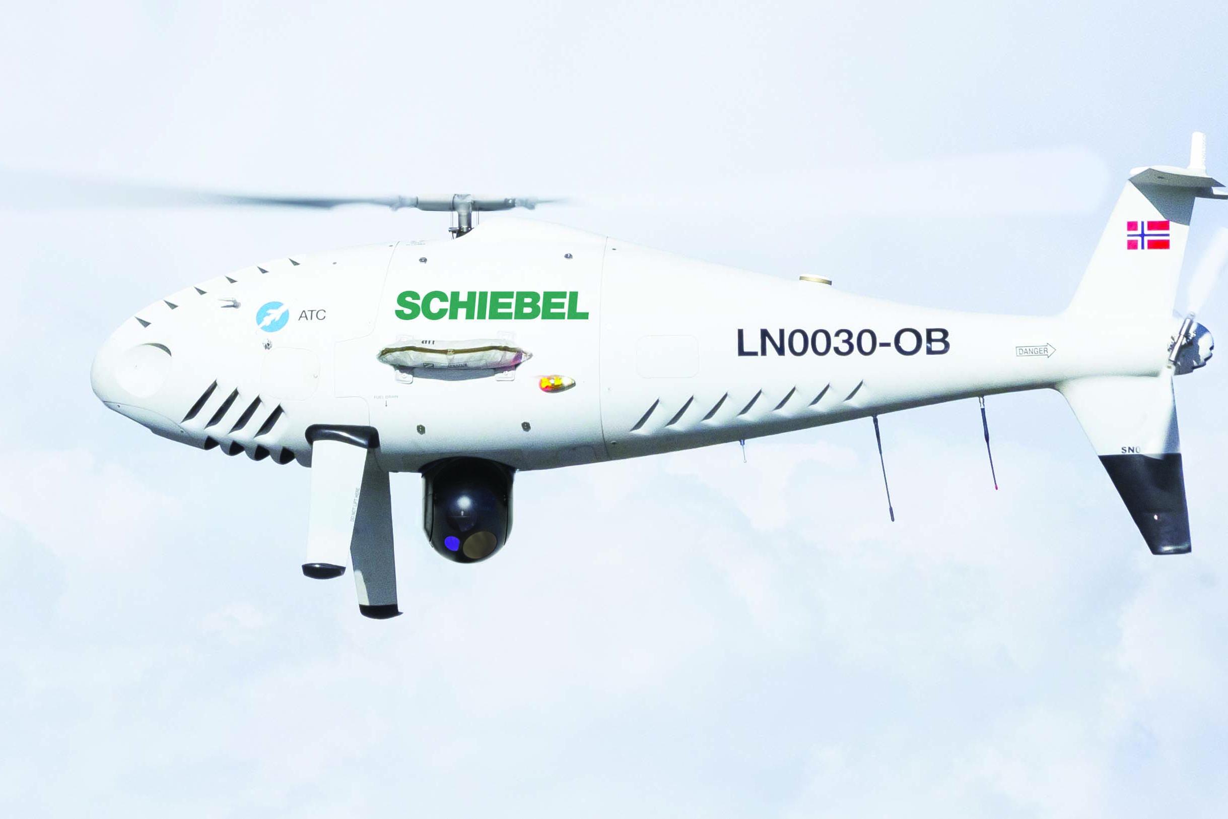 النظام الجوي غير الآهل CAMCOPTER S-100. الصورة: Schiebel 