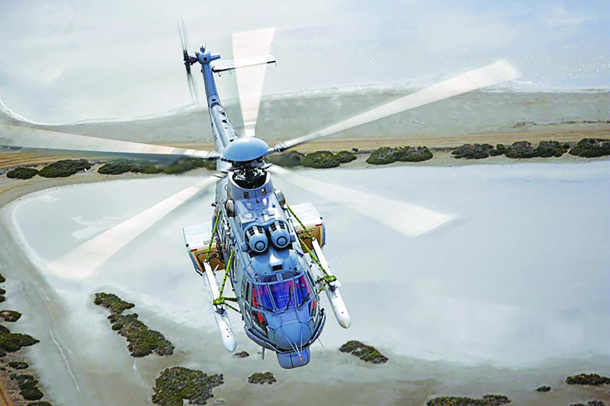تُركِّز طوّافة H225M من Airbus Helicopters، على المراقبة البحرية و«الحرب المضادة لسفن السطح» ASuW، حيث يُستخدَم في المهمة الأخيرة زوج من صواريخ MBDA AM39 Exocet