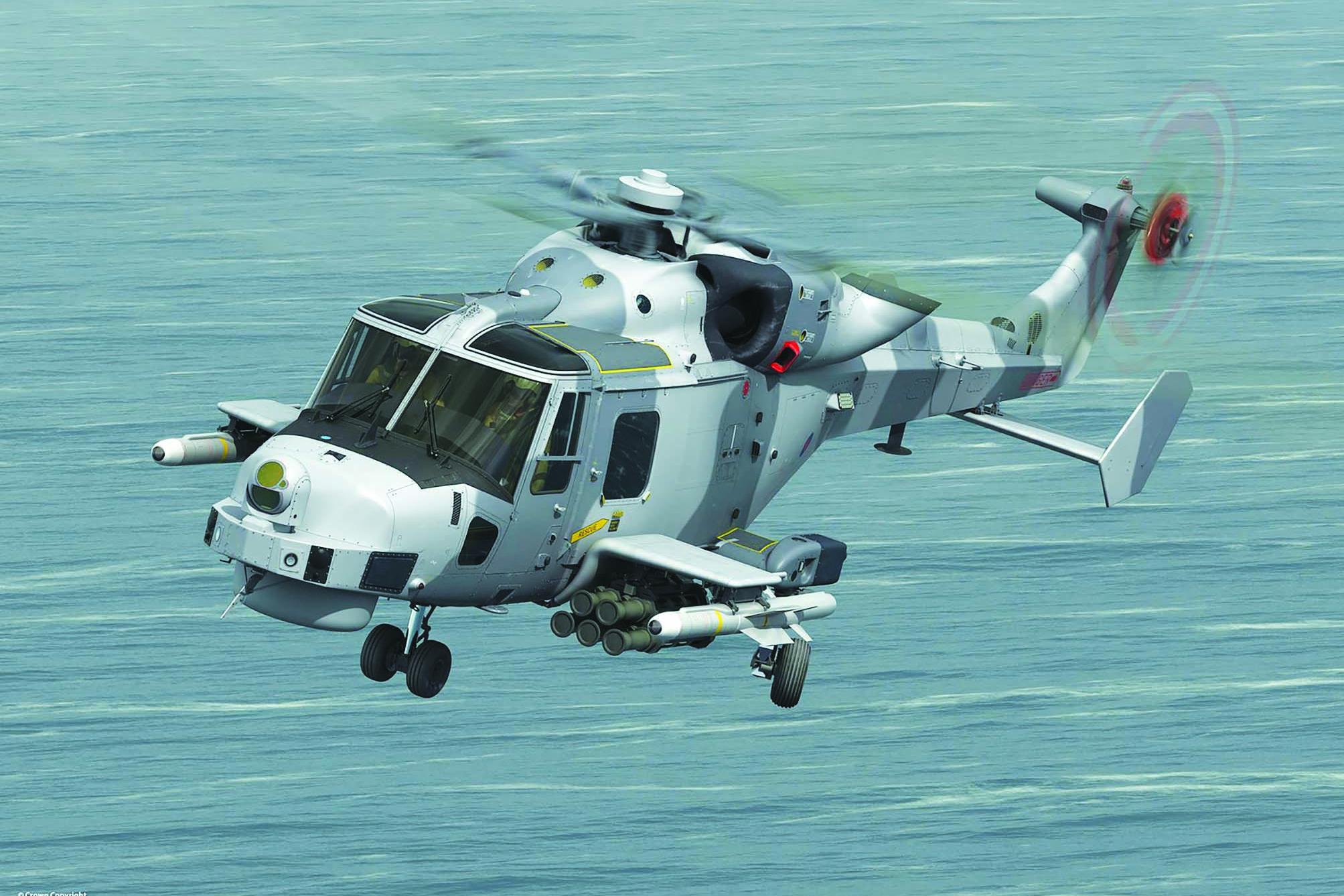 طوّافة Wildcat من Leonardo هي الاشتقاق الأحدث من Lynx، لكنّها في الحقيقة طوّافة جديدة بالكامل، وتبدو في الصورة مسلحة بـصاروخ FASGW من MBDA