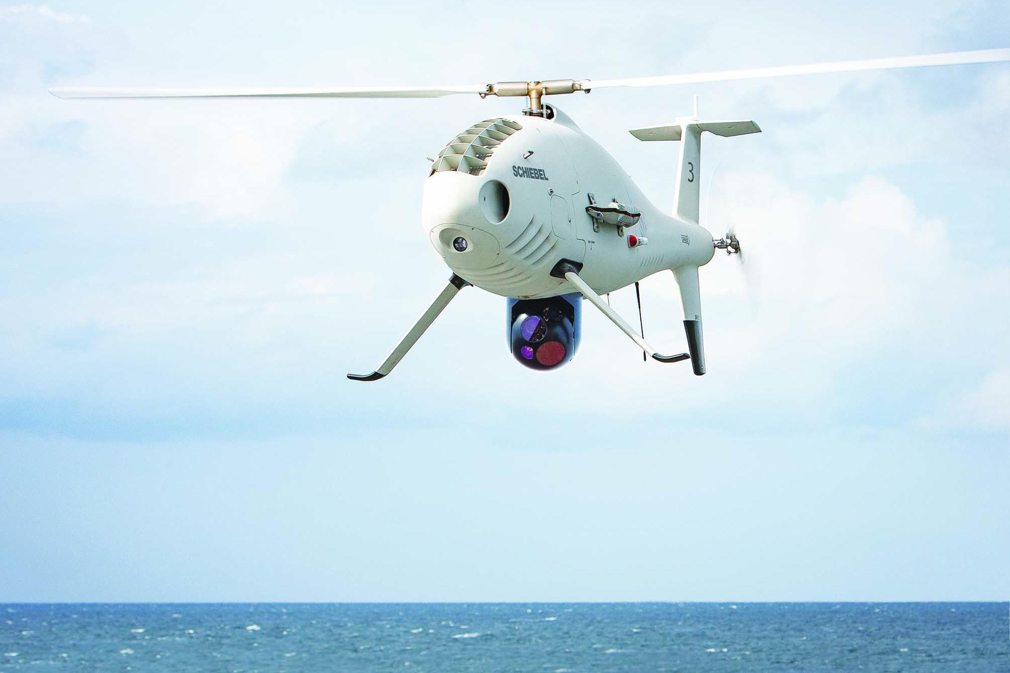 النظام الجوي غير الآهل CAMCOPTER S-100. الصورة : Schiebel