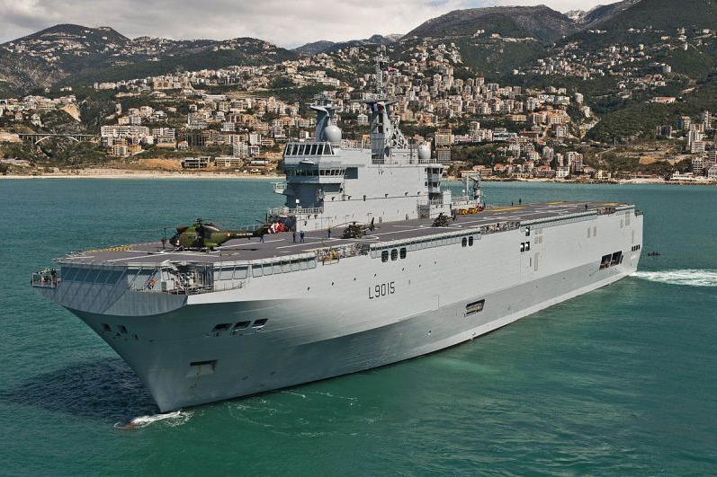 Queen Elizabeth -	حاملة الطوافات الفرنسية LHD فئة Mistral. الصورة: Naval Group